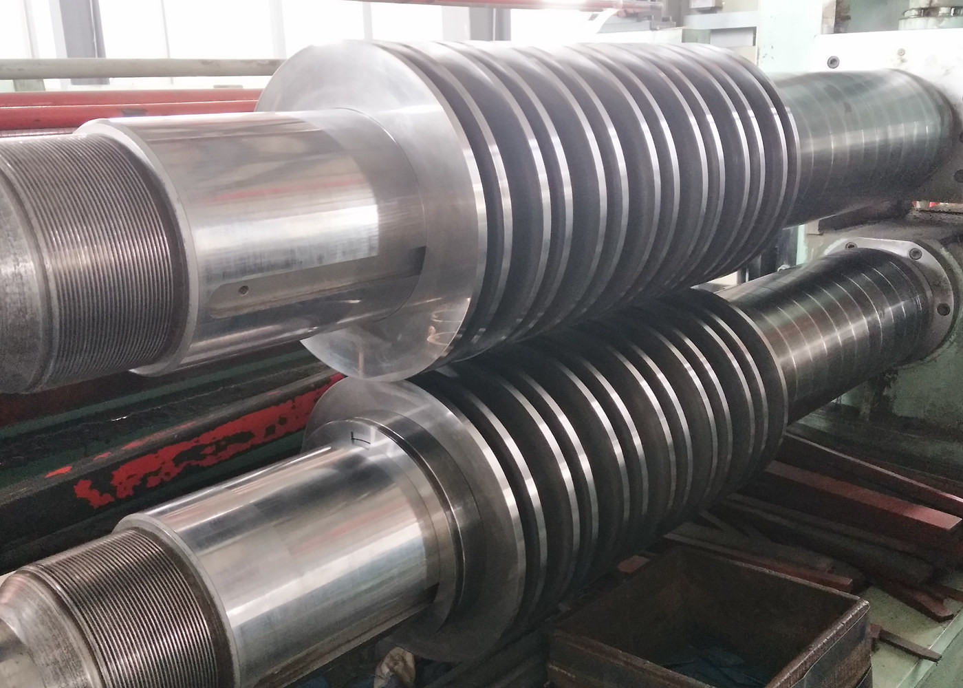 21 Strips Carbon Steel Coil Slitting Line Automatic Hydraulic / Semi Automatic