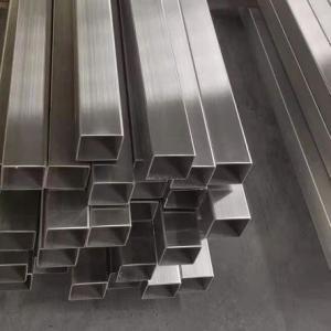China 180 Grit Polished Stainless Steel Rectangular Pipe Brush Finish 1.5mm on sale