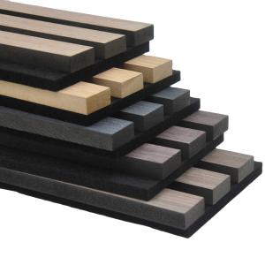 Quality Veneer MDF Akupanel Slat Wall Panel Sound Proof Slatted Wood Acoustic Panels wholesale