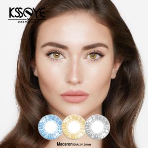 Quality HEMA NVP macaron Natural Color Contact Lens For Big Eye wholesale