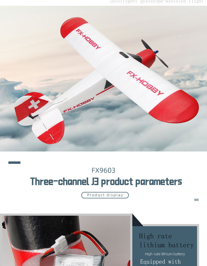 Ready-to-Go 172 2.4g 3ch 6g Gyro Brushless Aerobatic Radio Control Hobby Airplane Rc Trainer Aircraft Flight Stabilisation