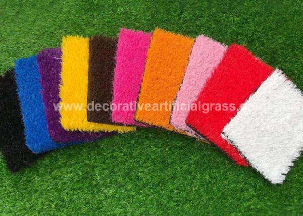40mm Colorful Rainbow Artificial Grass Turf For Kindergarten Kids Playground 100