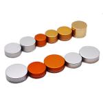 Screw Top 38mm Plastic Bottle Caps Metal Jar Lids Gold Aluminum Shell OEM
