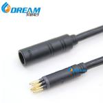 Electric Bike 9 Pin Connector , Customized Male/Female Motor Cable Connector