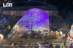 Quality IFAI Polygon Outdoor Event Tents With Clear PVC UV Resistant wholesale