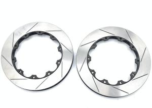 Quality 19in Front Wheel Slotted Brake Disc 362*32mm Cast Iron Straight Line wholesale