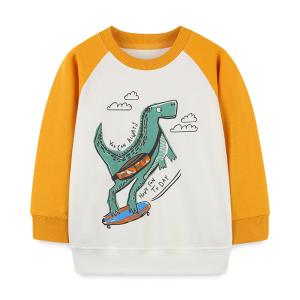 Quality Custom thick children's 100% cotton pullover cartoon shirt toddler long-sleeved sweatshirt toddler boy clothing wholesale