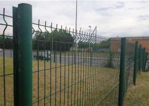 Quality Rot Proof V Mesh Security Fencing RAL6007 Galvanized PE Coated wholesale
