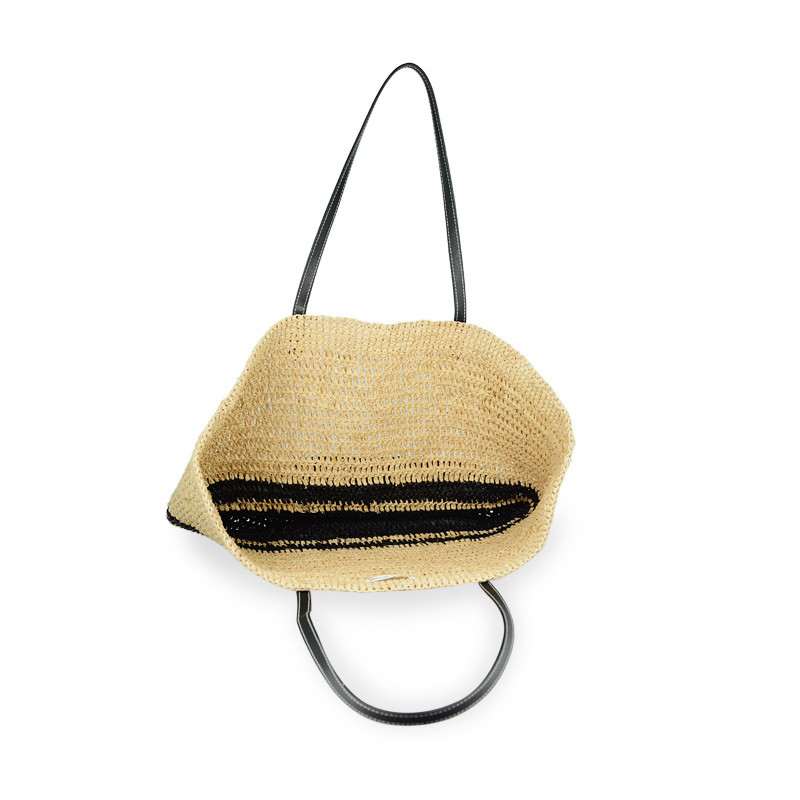 European And American Grass Woven Holiday Beach Bag Lafite Portable