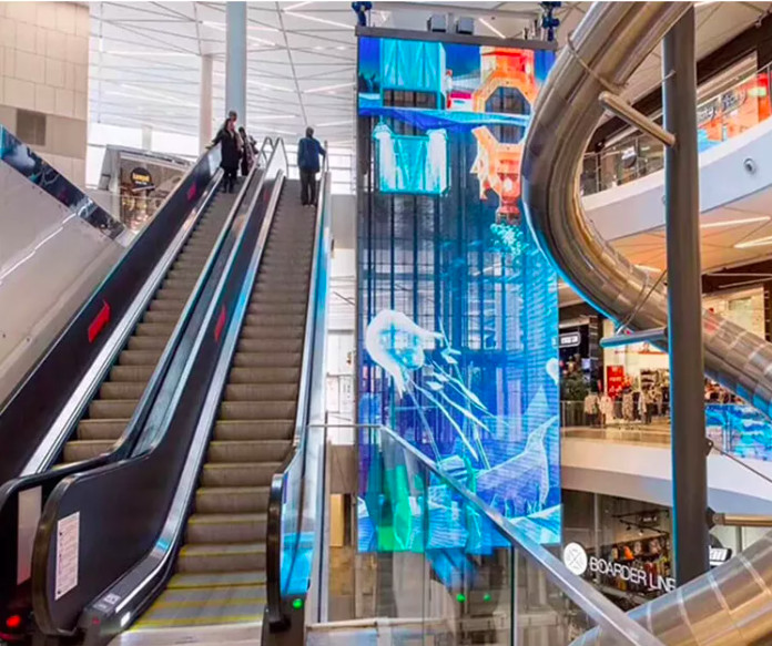 IP43 / IP65 Transparent Led Display Screen Soft Film P2.9-5.2 p3.9-8.9