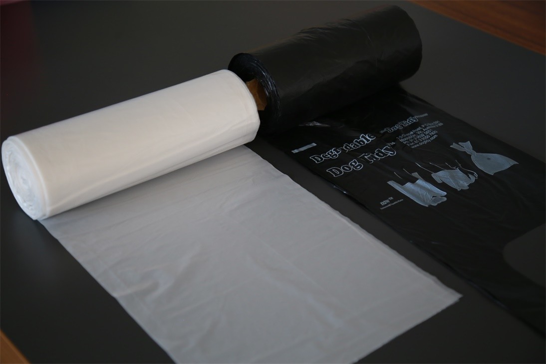 Economy Black HDPE Bin Liners , Clear Garbage Bags Eco Friendly Roll Pack