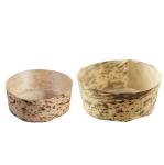 Eco Friendly Tasting Disposable Dessert Cups Bamboo Leaf 2.75inch