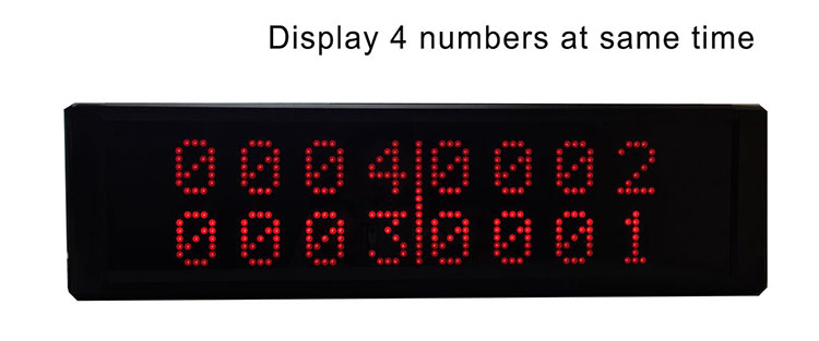 wireless table service calling system with big voice reporting display screen and waterproof 1 key button