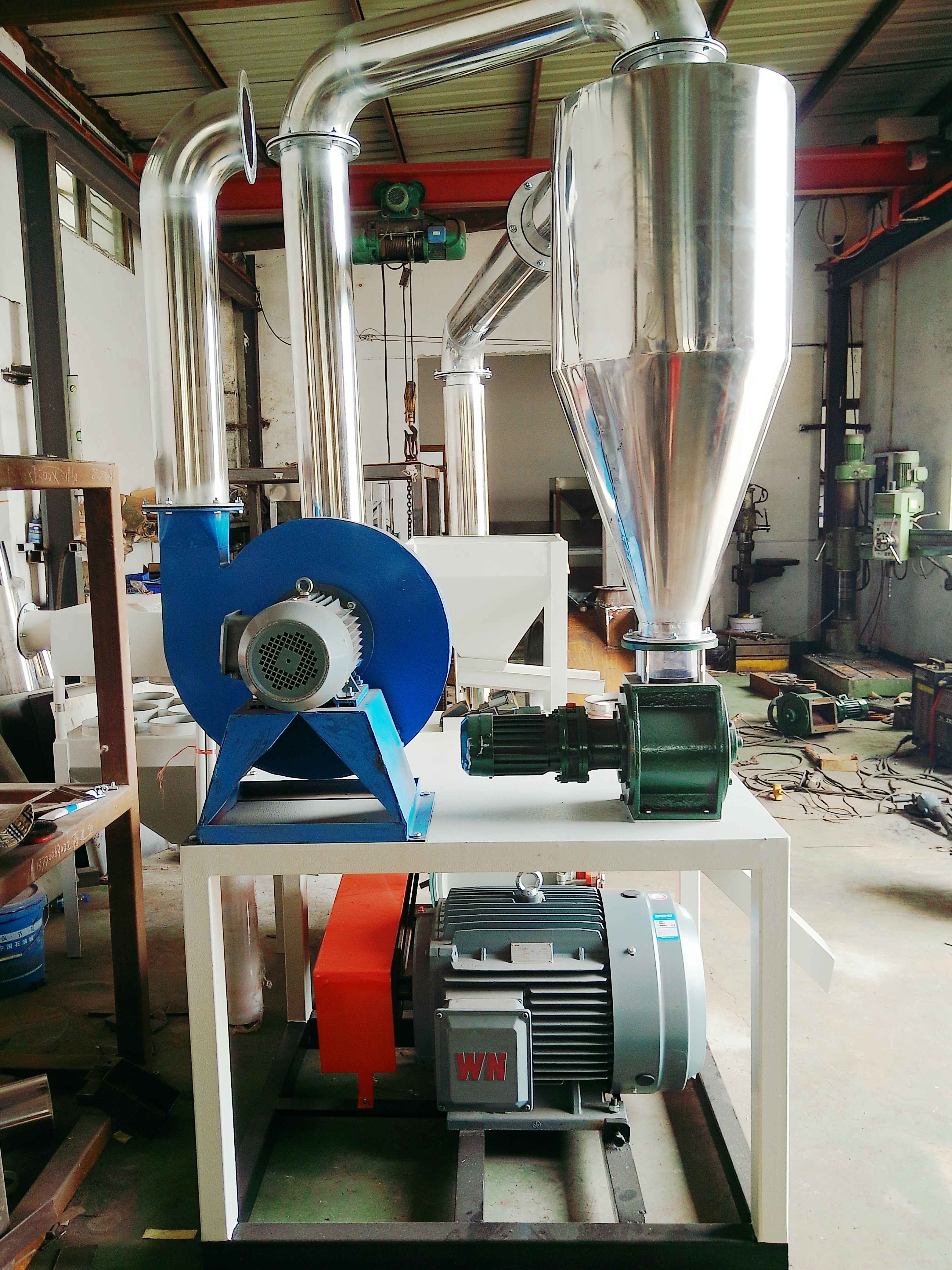 3000rpm Plastic Recycling Equipment Turbo 800 , High Yield Plastic Milling Machine