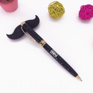 Quality Custom Logo Engraved Twist Metal Pen black color metal ball pen wholesale