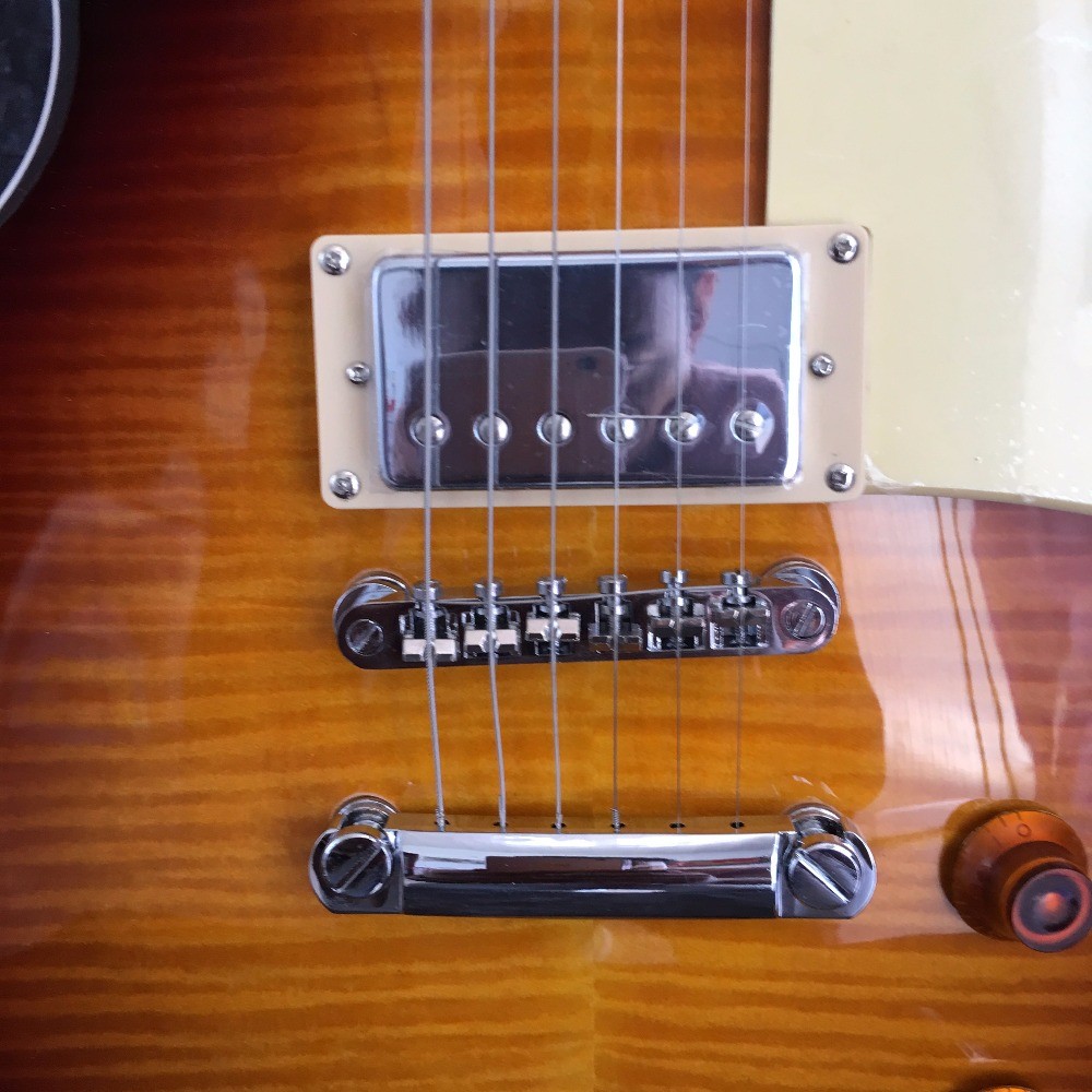 Flamed maple top sunburst LP Electric Guitar