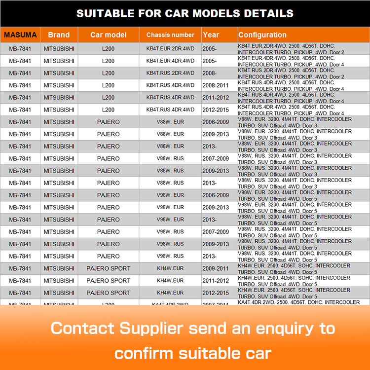 MB-7841 MASUMA Auto Suspension Systems Ball Joint for MITSUBISHI PAJERO Year 1997-2011
