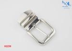 Square Center Bar Buckle , Reversible Metal Pin Replacement Belt Buckle