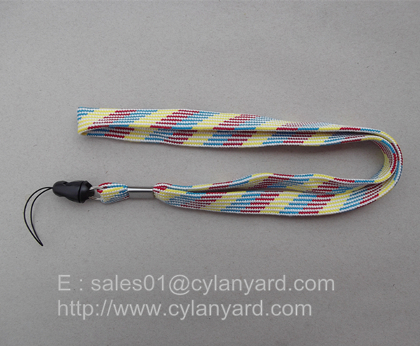 Inexpensive Tube lanyard with metal crimp