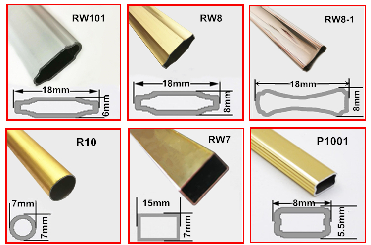 Aluminium 5*9mm Windows Georgian Bar For UPVC Windows And Doors