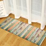 Wood Grain Absorbent Door Mat 40*120cm 60*180cm Bedroom Floor Carpets