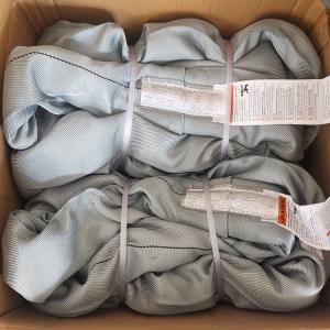 Quality ASME B30.9 Grey Polyester Lifting Sling Round Heavy Duty Vertical 32000 LBS wholesale