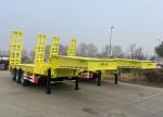 Heavy Truck Boat Trailer 3 Axles 50 Ton Lowbed Semi Trailer for Customized