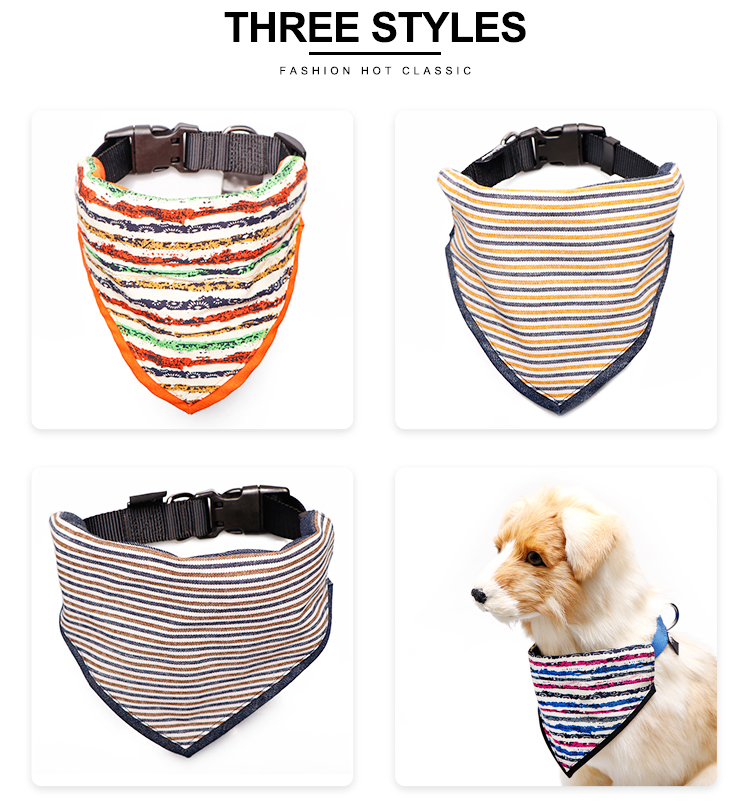 Various Pattern Dog Scarf Collar Versatile Puppy Bandana Collar