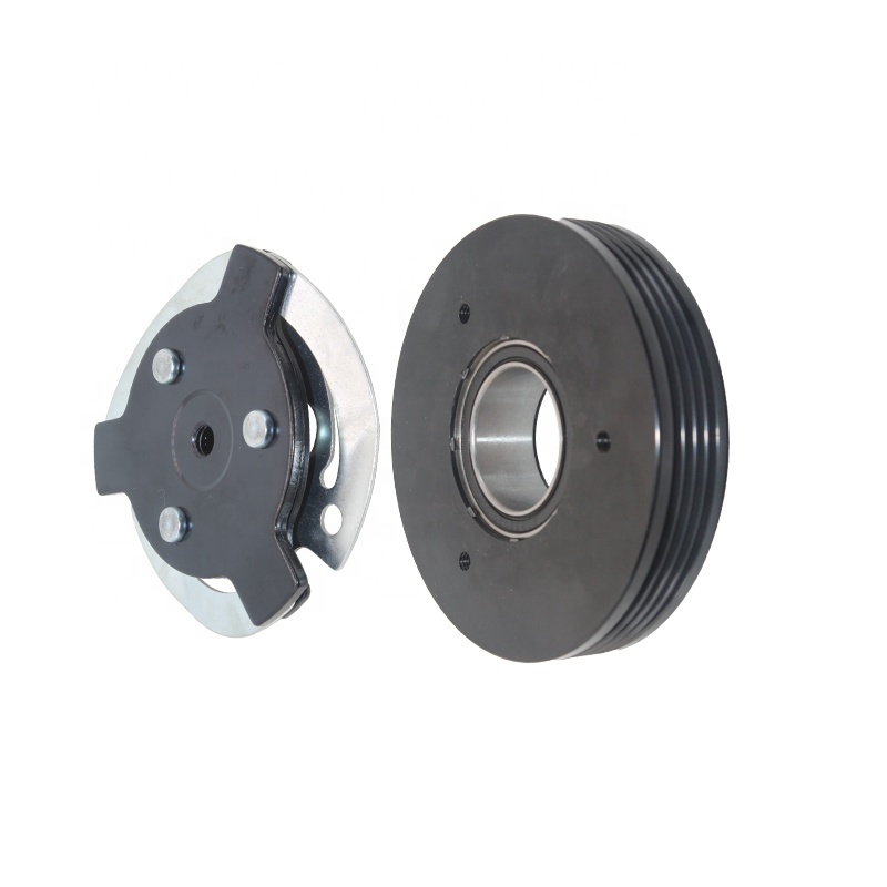 Auto AC Compressor Pulley Clutch Kit 4PK 115MM 12V for BMW X5 3.0 4.8 Car Fitment