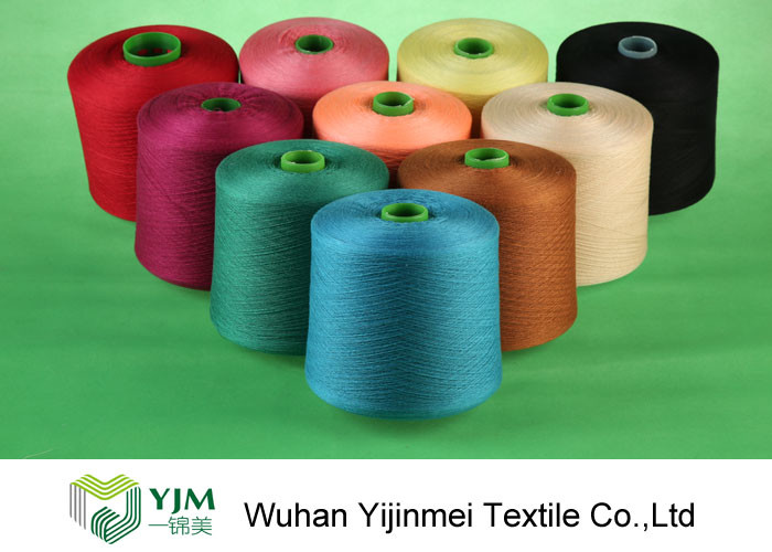 Z Twist High Tenacity Raw White Low Elongation 100 Polyester Yarn for Sewing Thread