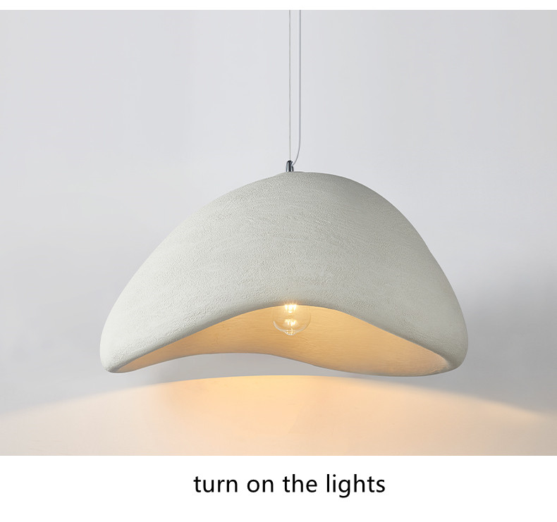 Restaurant Dining Island LED Chandelier Modern Coffee Bar Study Bedroom Lighting Wabi Sabi Pendant Lamp（WH-VP-161)