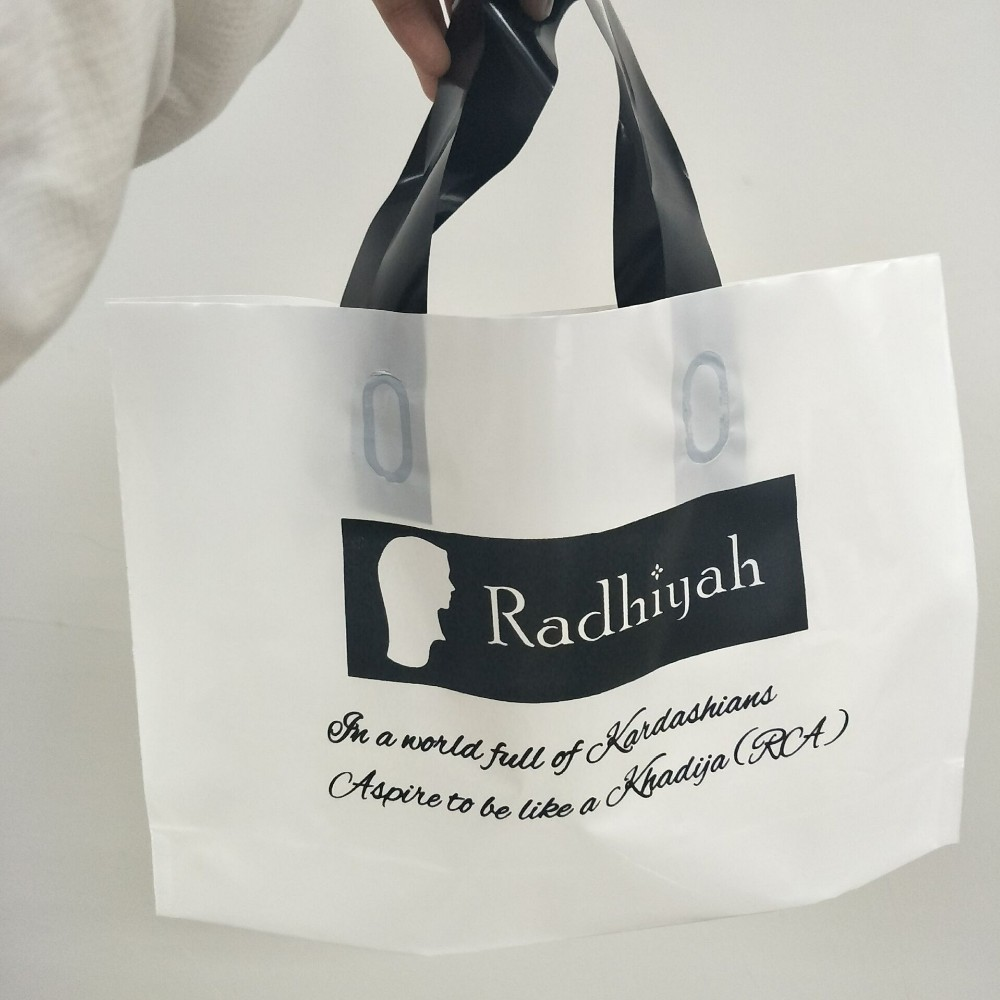 Trending Products Customized Logo Print PE Plastic Shopping Bag With Logo