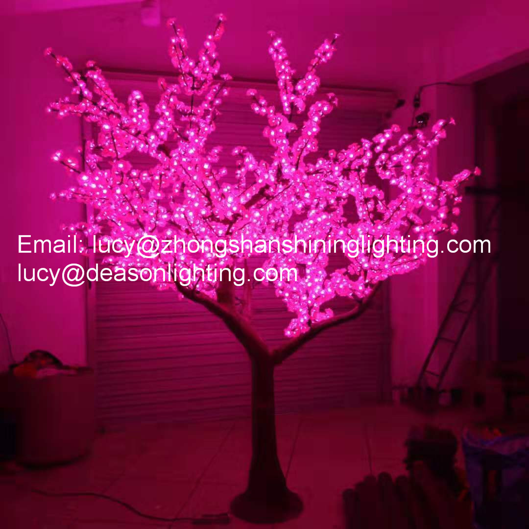 outdoor artificial trees with lights