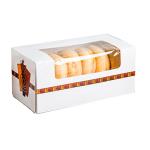 Varnishing Coated Paper Ivory Board Disposable Picnic Box For Donuts