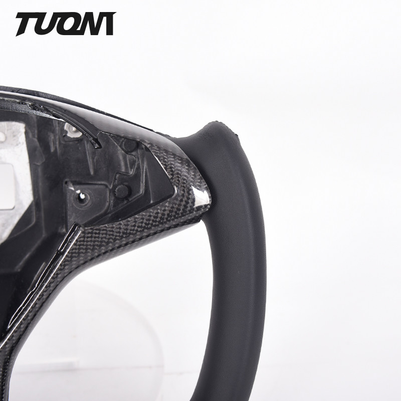 Flat Bottom Carbon Fiber Alcantara Steering Wheel 2022 New Style
