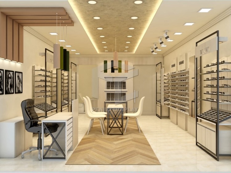 MDF Optical Shop Display Cabinets