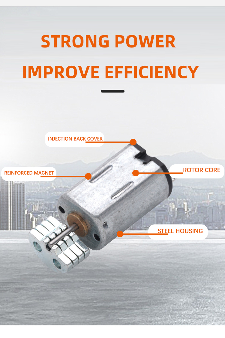 Farad Customization Durable Plastic Gearbox Mini Micro Brushed Dc Motor For Smart Lock Door