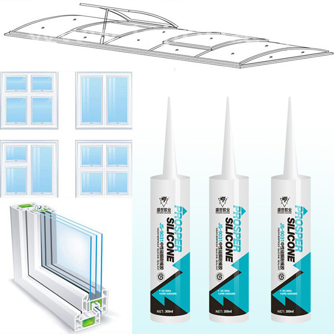Cartridge 280ML Universal Grey Silicone Sealant , Silicone Window And Door Caulk