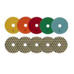 6 Inch Stone Diamond / Resin Bond Polishing Pad , 2.2mm Soft Abrasive Disc
