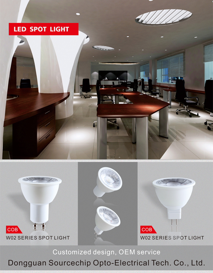 7W dimmable COB led bulb gu10 spotlight with 3 years warrantly
