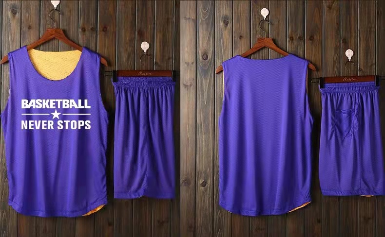 Hot sale high quality men's basketball jersey breathable mesh basketball uniform customized with logo