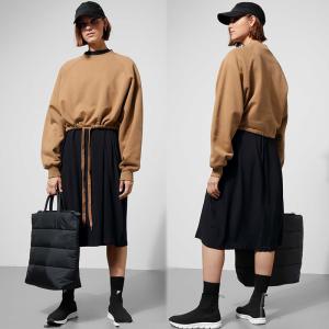 Quality Simple Design Inner Blanket Cropped Drawstring Sweatshirt wholesale