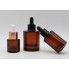 Buy cheap Recyclable 20ml Dropper Bottle , Amber Glass Cosmetic Bottles UV Coating from wholesalers