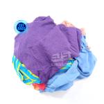 100% Cotton Coloured T-Shirt Rags for Heavy-Duty Industrial Cleaning in 10KG