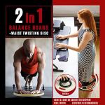 Round Wooden Physical Therapy Core Trained Wobble Balance Board For Home Gyms