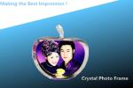 3D LASER ENGRAVING/crystal photo frame/acrylic photo frame/PHOTO FRAME/APPLE