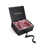OEM ODM Book Shape Insert Satin Magnetic Paper Box Hot Stamping Logo