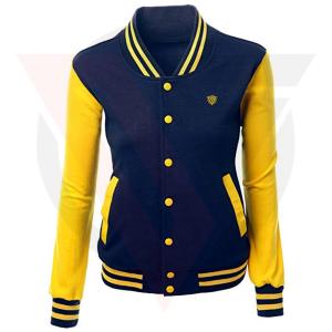 Quality Autumn Women's Varsity Bomber Jacket Quick Dry Type Slim Fit Good Quilted wholesale