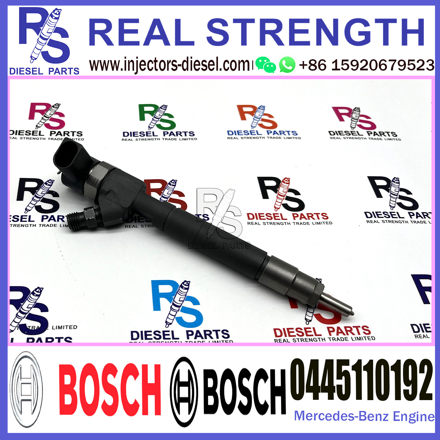 Diesel Fuel Common Rail Injector 0445110191 0445110192 0986435114 A6470700087 For Mercedes-Benz 2.2CDi/2.0CDi Engine