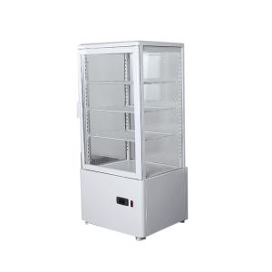 Quality Convenience Store Vertical 4 Flat Glass Countertop Display Chiller wholesale